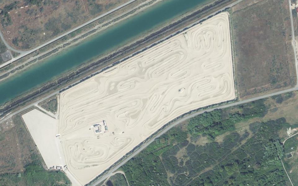 Circuits de Sable de Loon Plage seen from above