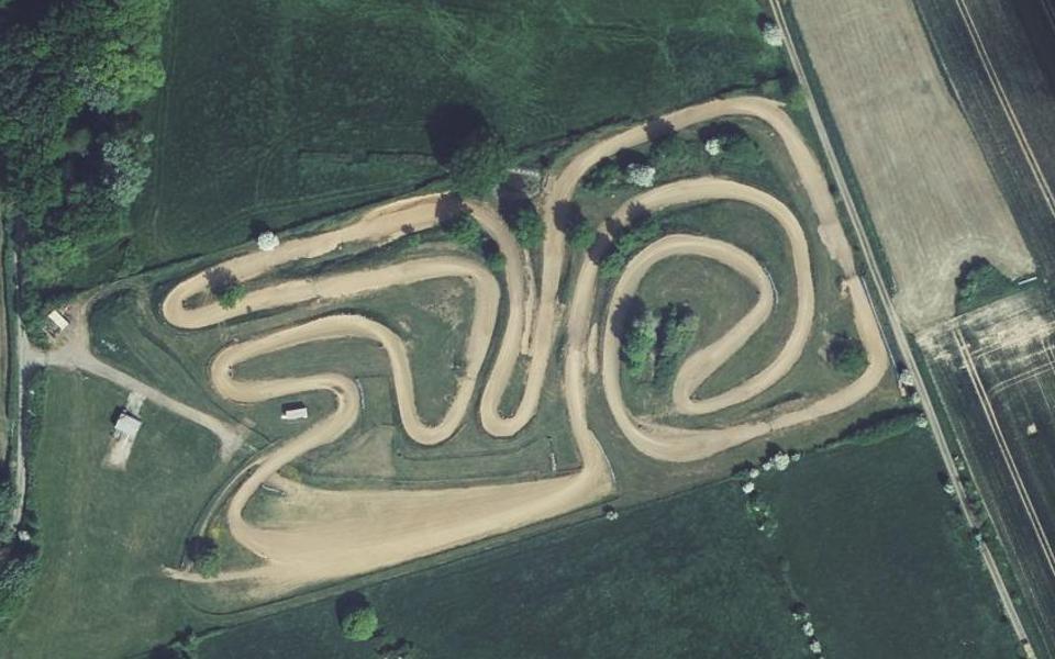 Circuit de Motocross de Bailleul seen from above