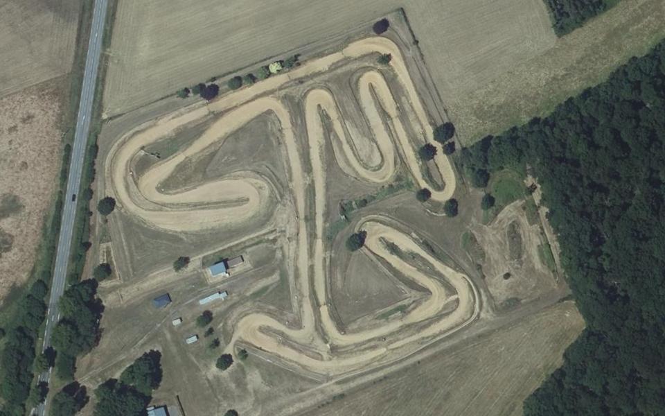 Circuit de Motocross de Verneuil-sur-Avre vu du ciel
