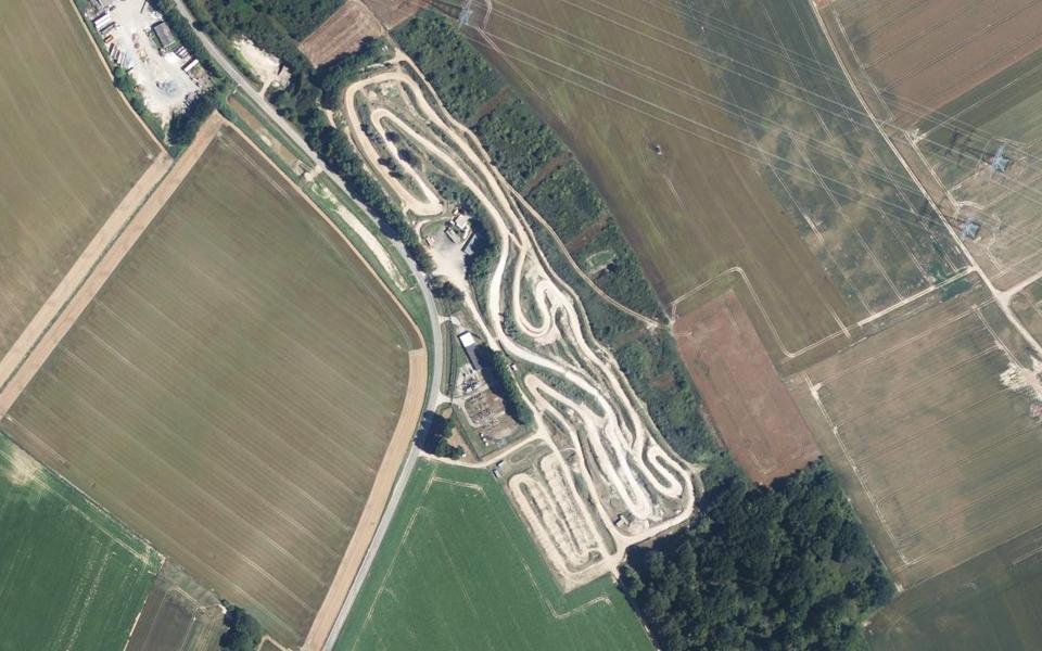 Circuit de Motocross de St Valéry en Caux seen from above
