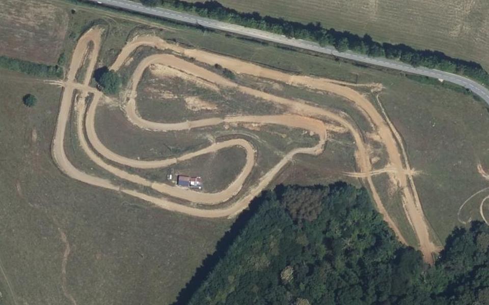 Circuit de Motocross d'Elbeuf sur Andelle vu du ciel