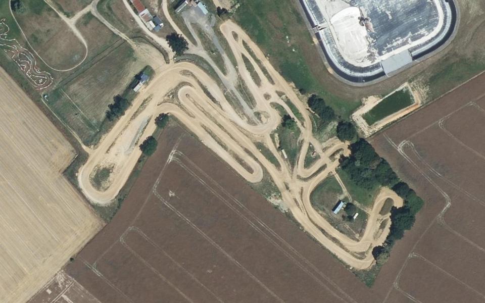 Circuit de Motocross de Notre Dame de Gravenchon vu du ciel