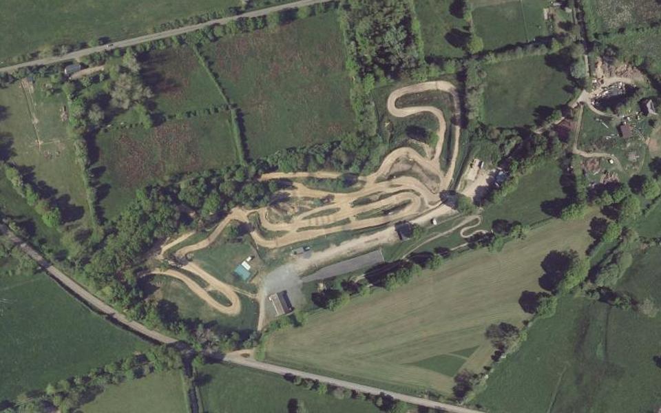 Circuit de Motocross d'Ouville vu du ciel