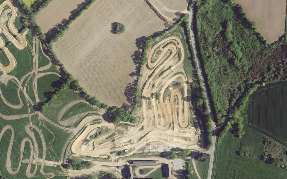 Circuit de Motocross de Gorges vu du ciel