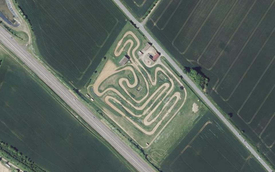 Circuit de Motocross de Necy seen from above