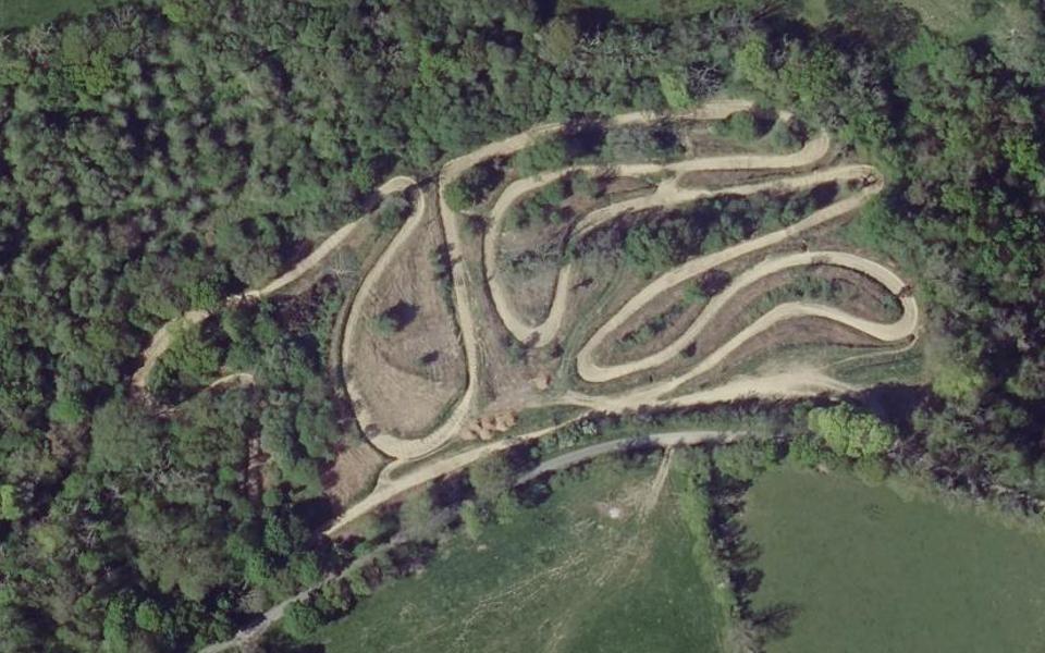Circuit de Motocross de Vasteville seen from above