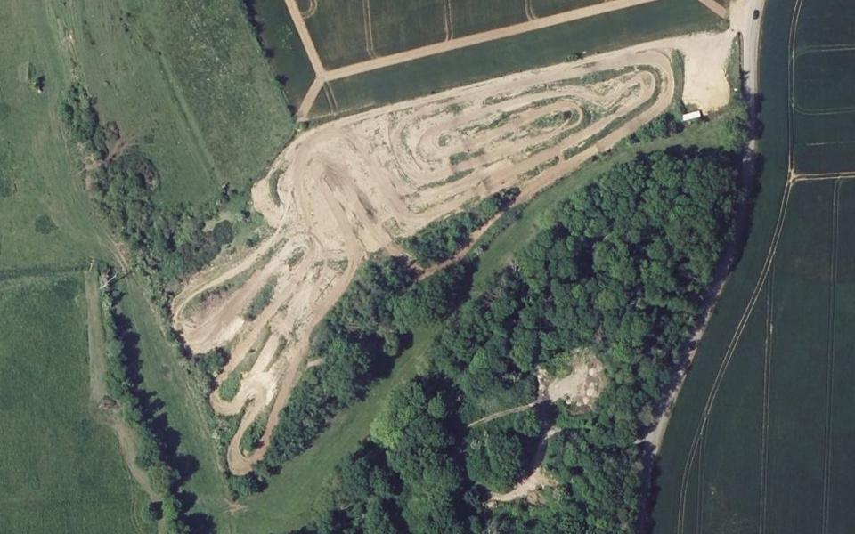 Circuit de Motocross de Courseulles sur Mer seen from above