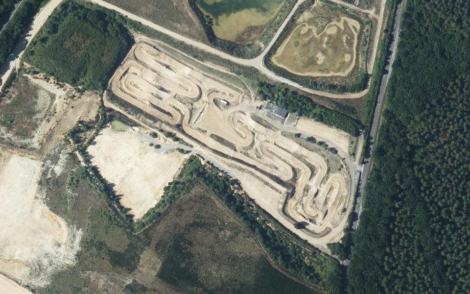 Circuit de Motocross de Bouafles vu du ciel