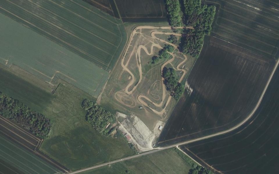 Circuit de Motocross du Domaine de Foolz vu du ciel