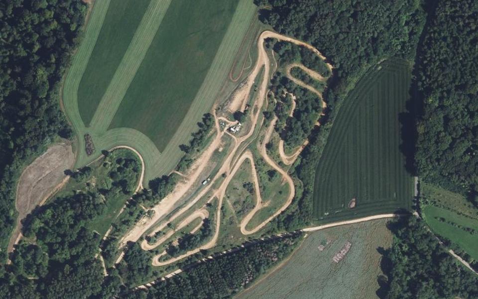 Circuit de Motocross de Moulins Mx2m vu du ciel