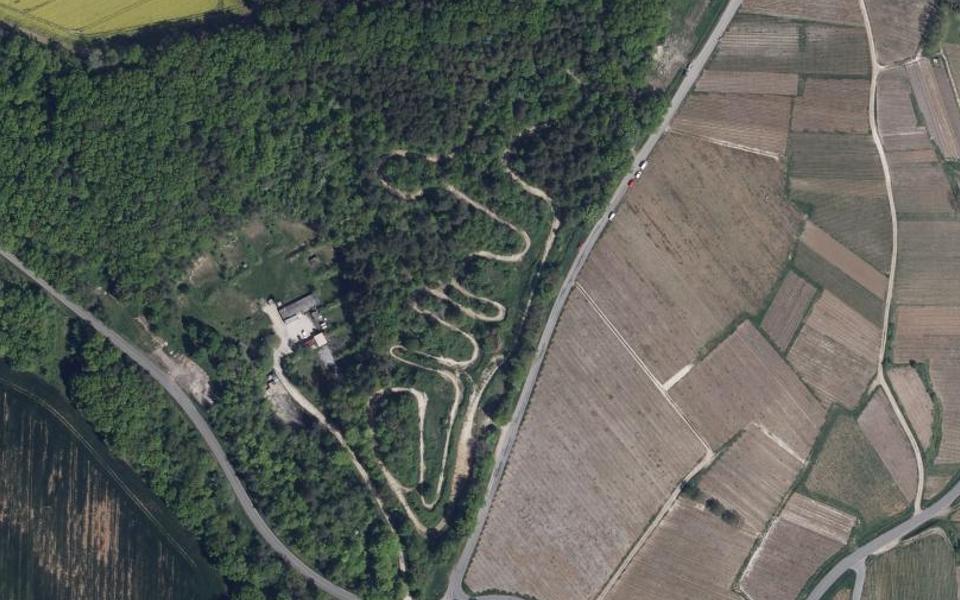 Circuit de Motocross de Vertus seen from above