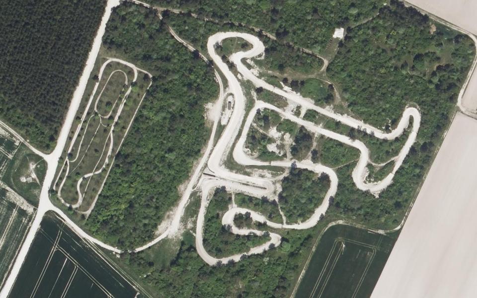 Circuit de Motocross de Marigny le Chatel vu du ciel