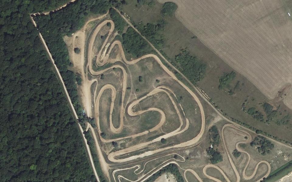 Circuit de Motocross de Maizieres seen from above