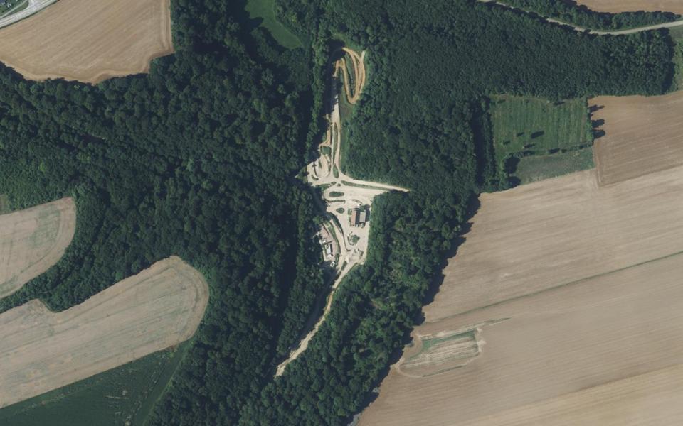 Circuit de Motocross de Bure seen from above