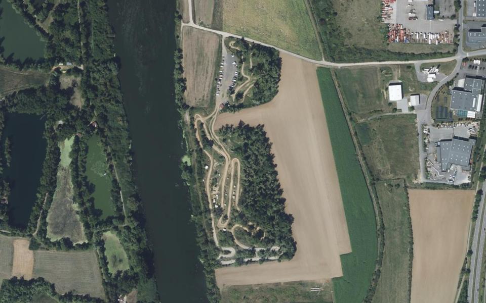 Circuit de Quad 9 Argancy seen from above