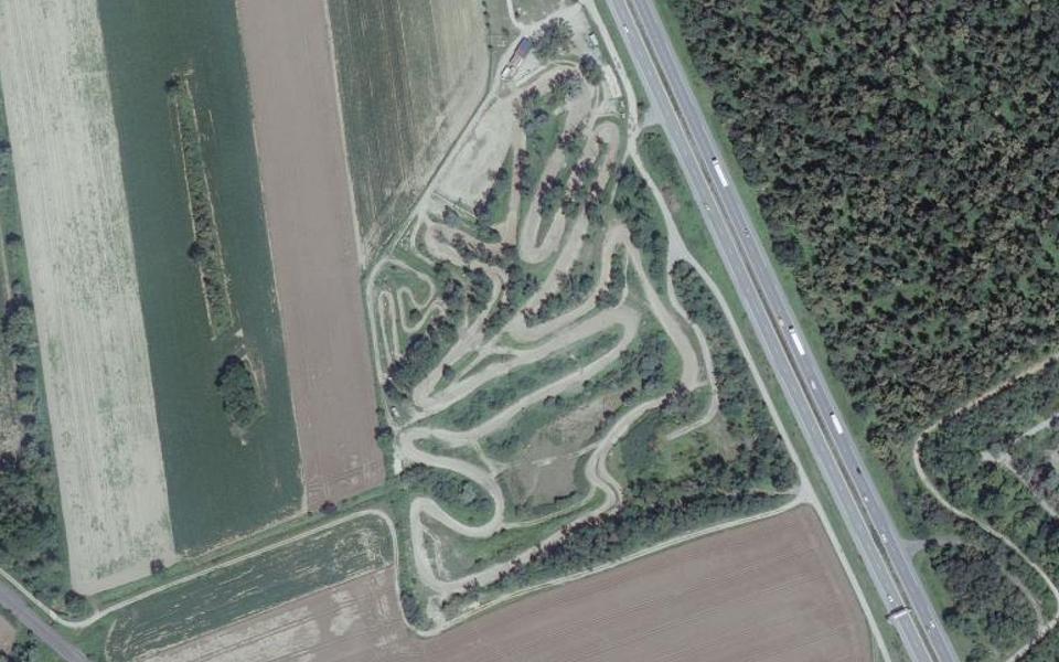 Circuit de Motocross de Bartenheim seen from above