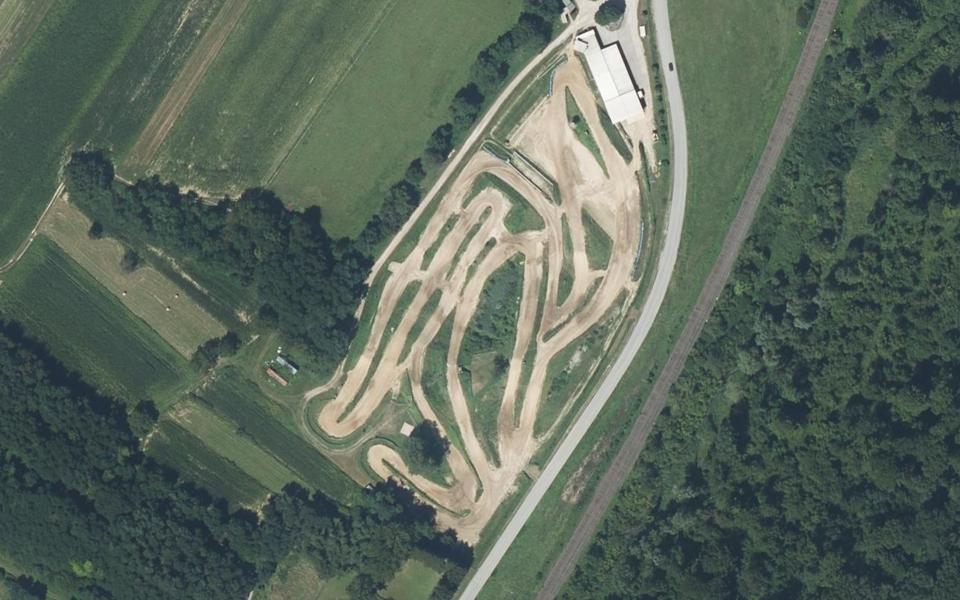 Circuit du Hinterberg vu du ciel