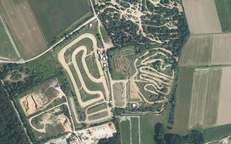 Circuit de Motocross de Steinbourg vu du ciel