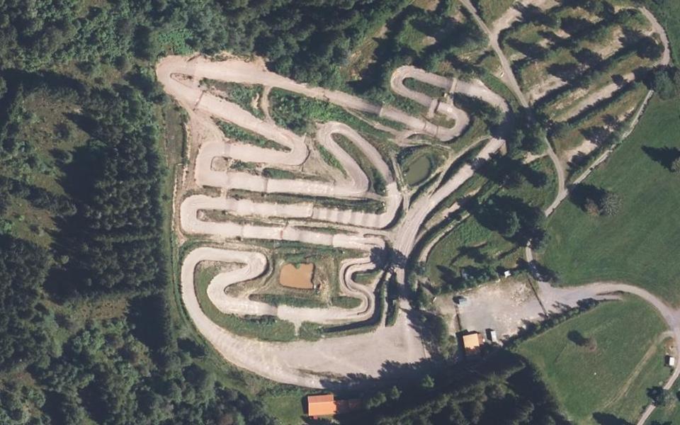 Circuit de Motocross de la Rape seen from above