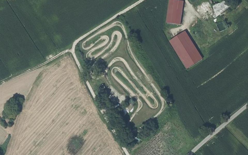 Circuits de Motocross de Rhinau vu du ciel