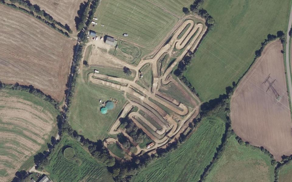 Circuit de Motocross de Pen Ar Stang seen from above