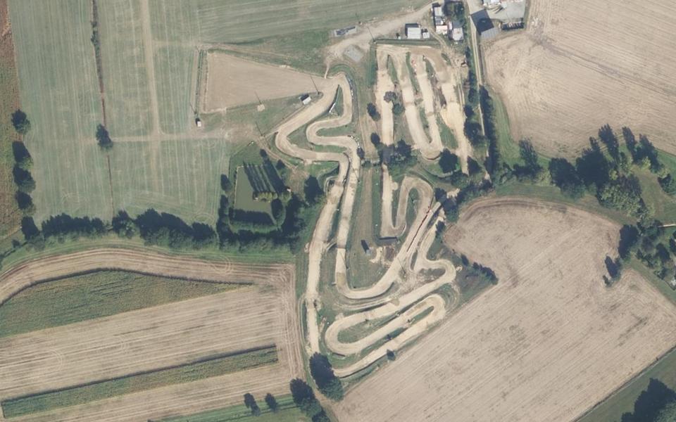 Circuit de Motocross d'Osse seen from above