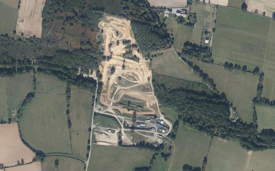Circuit de Motocross le Cleray seen from above