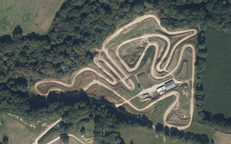 Circuit de Motocross de Lesteno vu du ciel