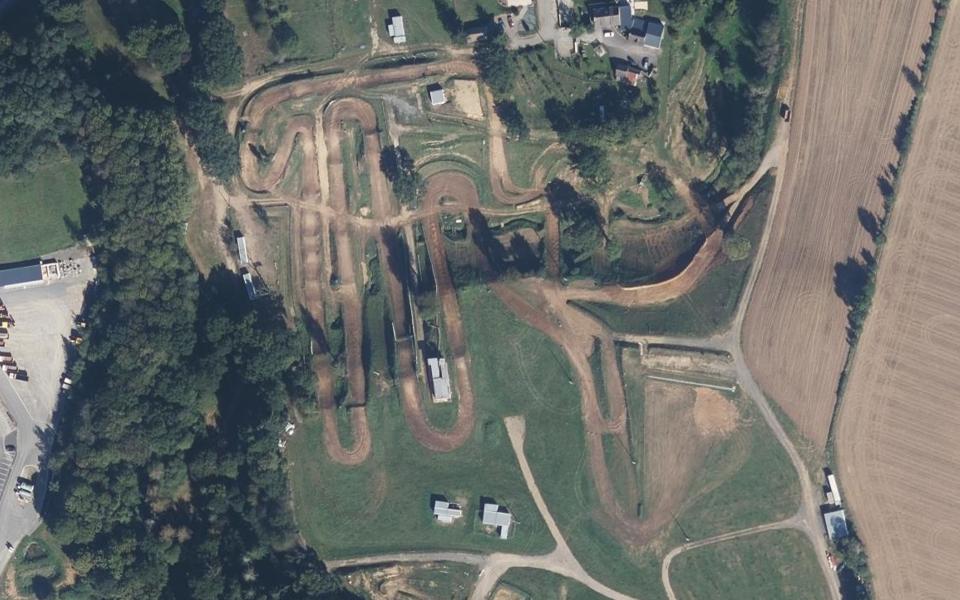 Circuit de Motocross de Romagne seen from above