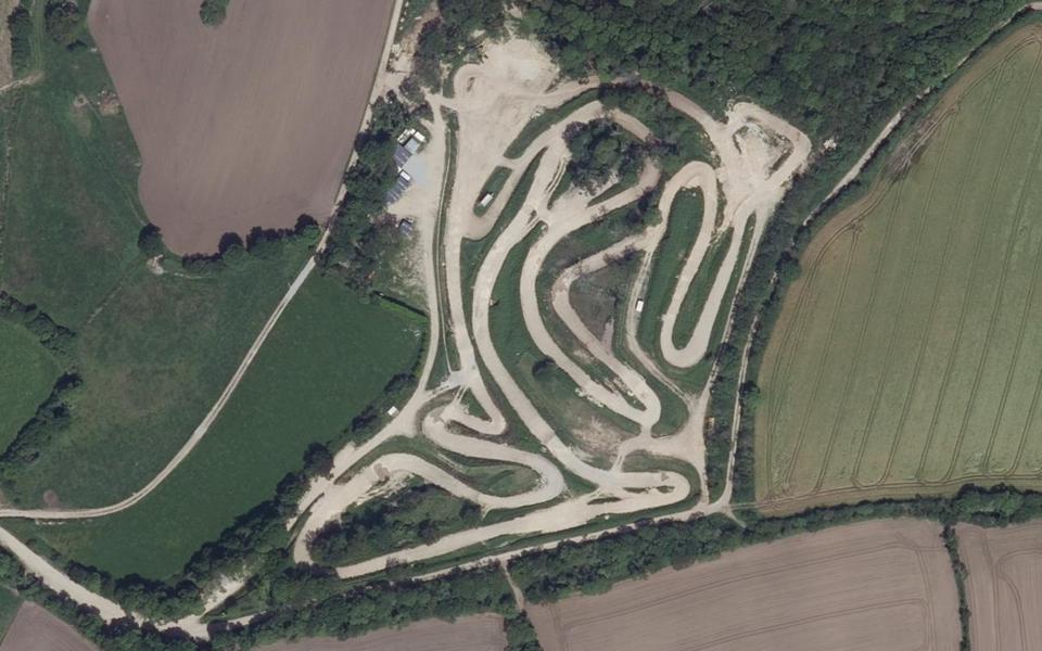 Circuit de Motocross du Frouden en Lanrivoare seen from above