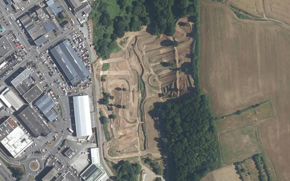 Circuit de Motocross de la Vallee de Douvenant vu du ciel