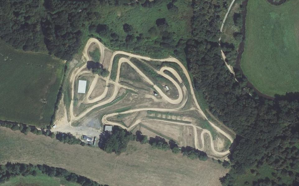 Circuit de Motocross de Louvigne du Desert vu du ciel