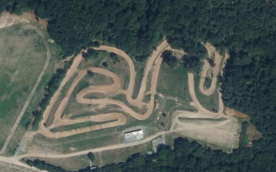 Circuit de Motocross de la Couture vu du ciel