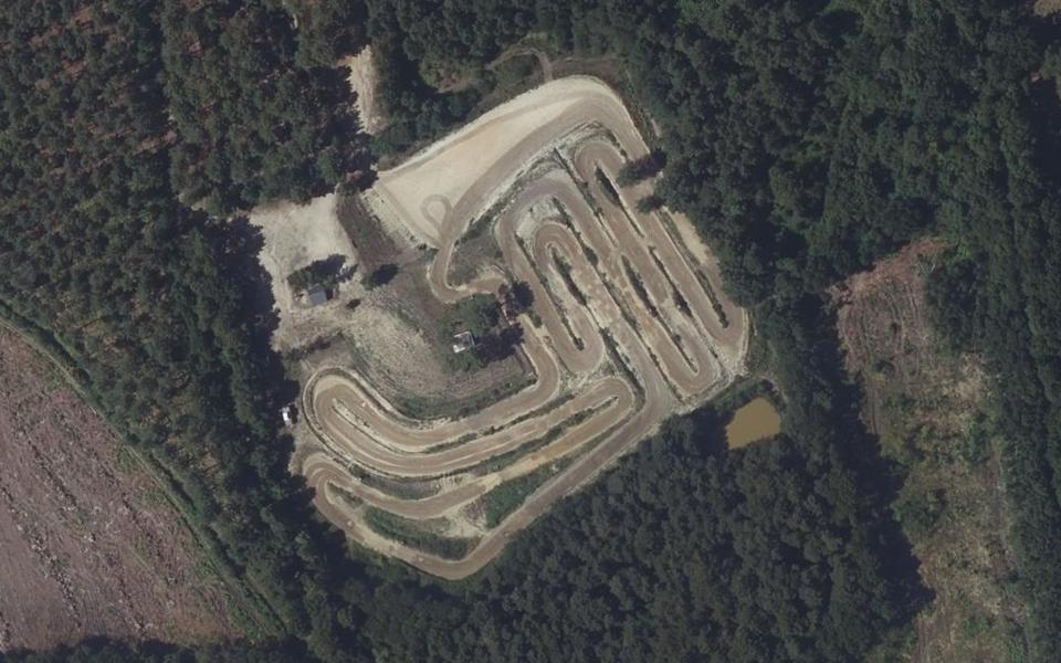 Circuit de Motocross de la Flèche vu du ciel