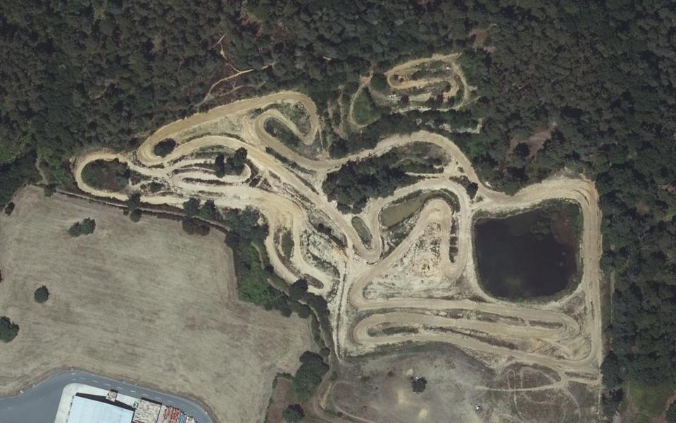 Circuit de Motocross d'Allonnes seen from above