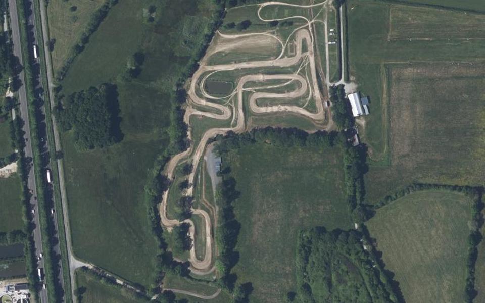 Circuit de Motocross d'Heric seen from above