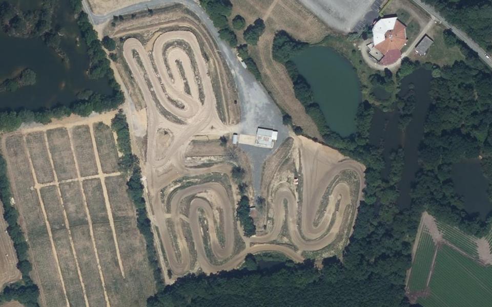 Circuit de Motocross de Challans seen from above