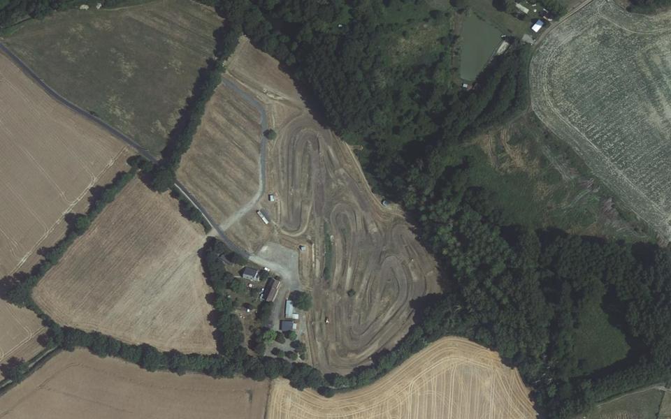 Circuit de Motocross d'Evaille vu du ciel