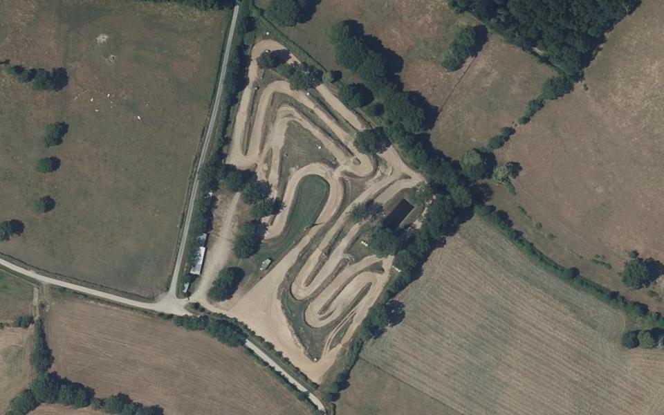 Circuit de Motocross aux Herbiers vu du ciel