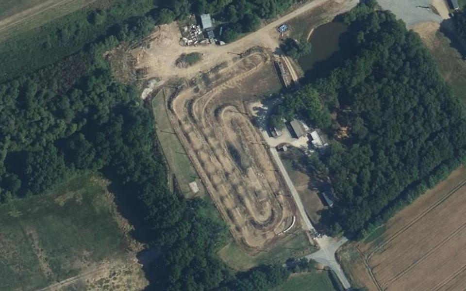 Circuit de Supercross St Georges de Montaigu seen from above