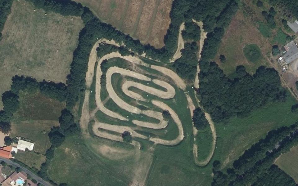 Circuit de Motocross de Mache seen from above