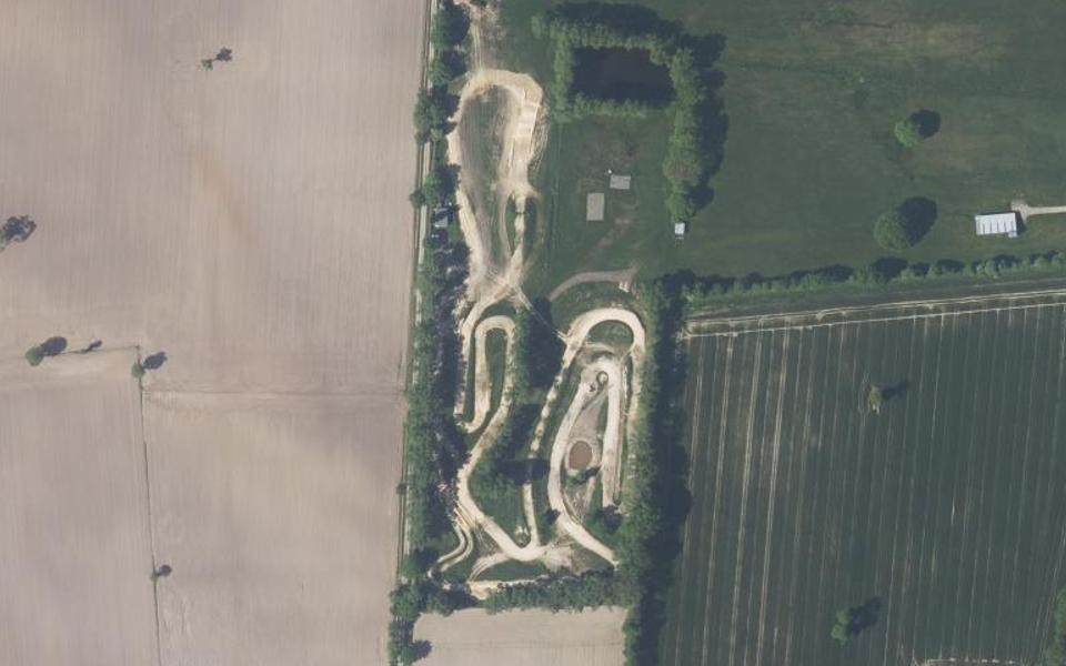 Circuit de Motocross Yves Vimouze seen from above