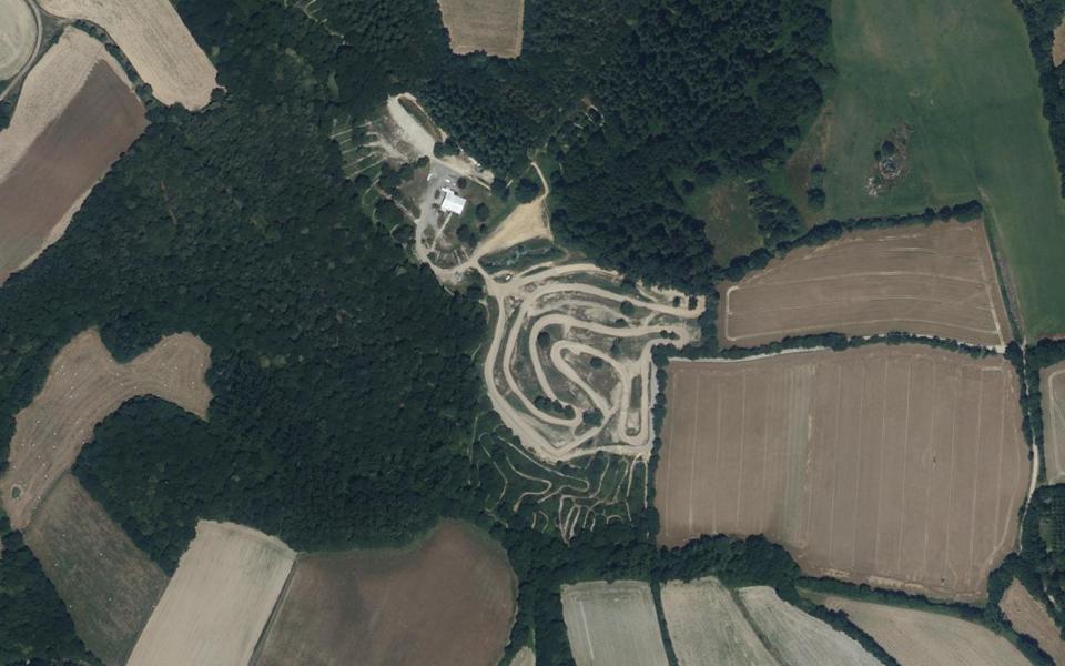 Circuit de Motocross de la Richard seen from above
