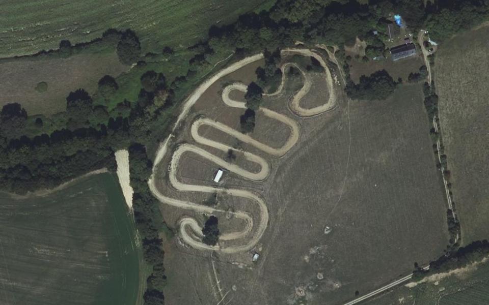 Circuit de Motocross de Daon seen from above
