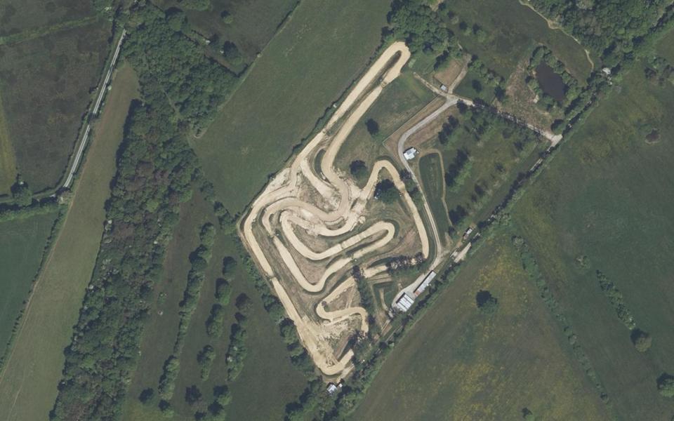 Circuit de Motocross des Brandes seen from above