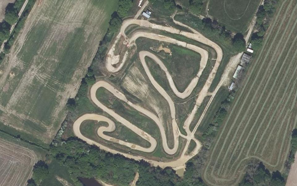 Circuit de Motocross de Malville vu du ciel