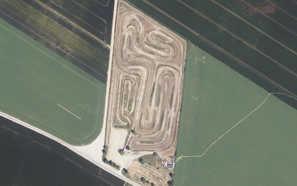 Circuit de Motocross de Guilleville seen from above