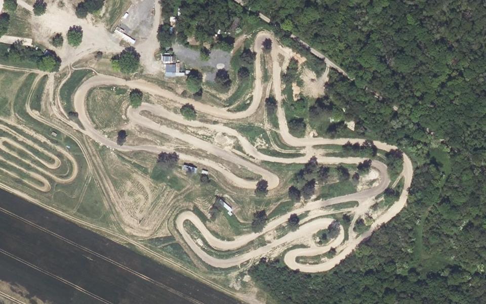 Circuit de la Garenne seen from above