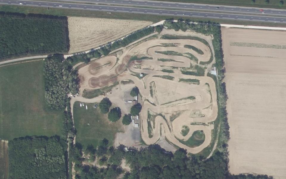 Circuit de Motocross de Donnery vu du ciel