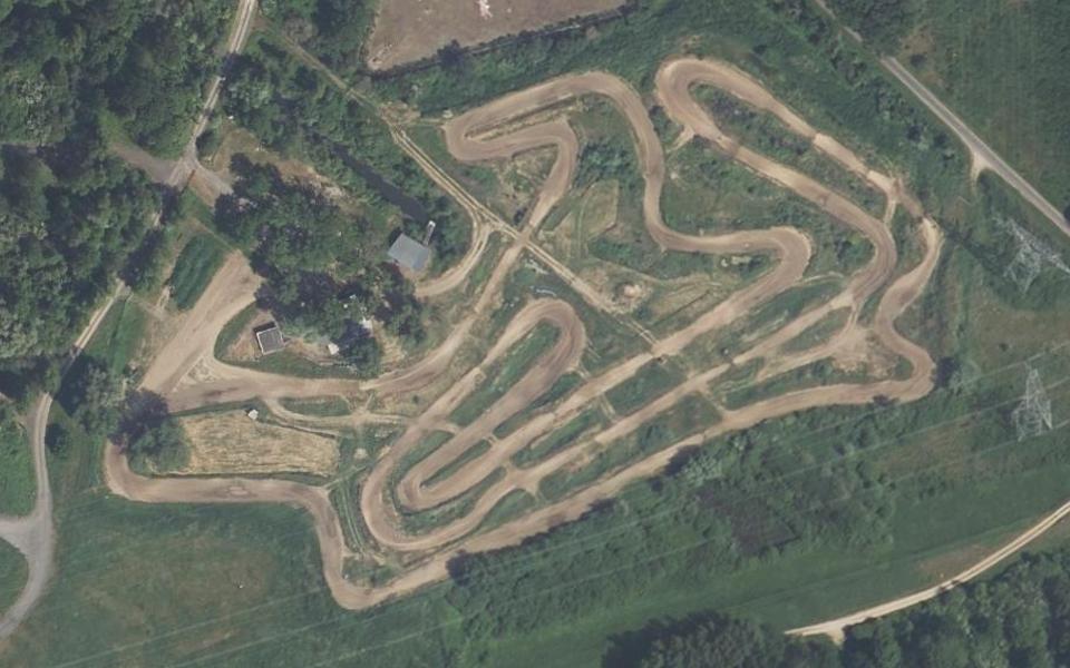 Circuit de Motocross les Pics vu du ciel